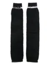 Marni Stripe-detail Gloves In Schwarz