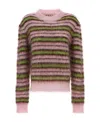Marni Iconic Brushed Stripes Sweater In Multicolor