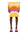 Marni Multicolor Intarsia Shorts In Multicolor