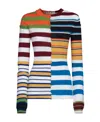 Marni Multicolor Stripe Wool Knit Sweater In Multicolor