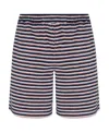 Marni Stripe-print Slip-on Shorts In Black