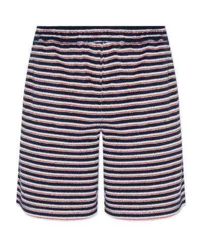 Marni Stripe-print Slip-on Shorts In Black