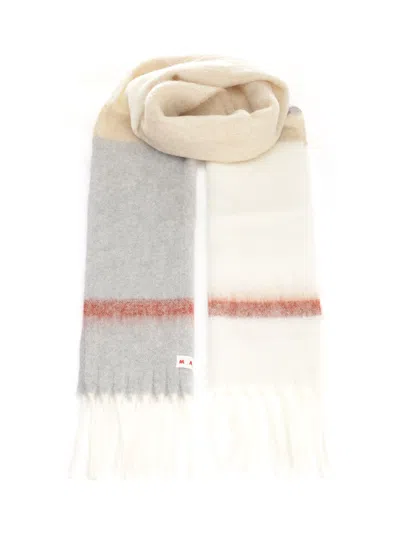MARNI STRIPED ALPACA SCARF
