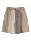 Marni Striped Bermuda Shorts In Neutrals