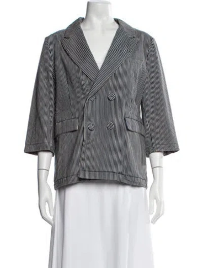 Pre-owned Marni Striped Blazer In Blue