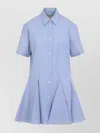 Marni Classic Button-down Shirt Dress In Striped Cotton