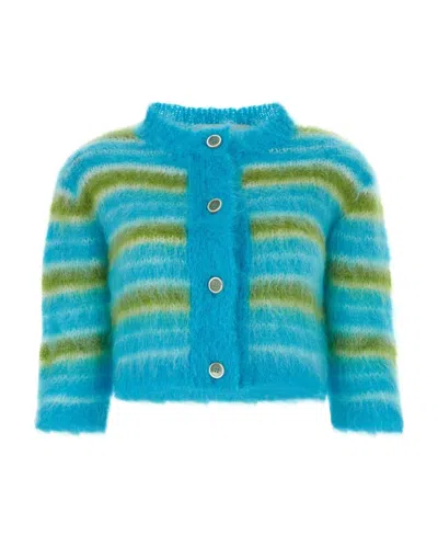 MARNI MARNI STRIPED BUTTON DOWN CARDIGAN