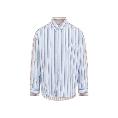 Marni Printed Long Sleeve Button Front Shirt In Multi