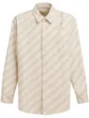 Marni Striped Buttoned Shirt In Nude