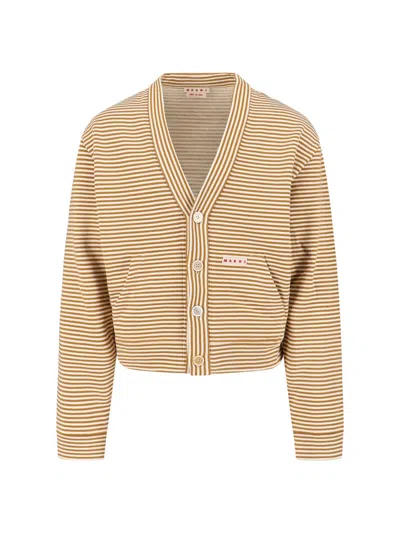 MARNI STRIPED CARDIGAN
