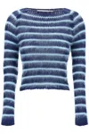 MARNI STRIPED COTTON AND MOHAIR PULLOVER