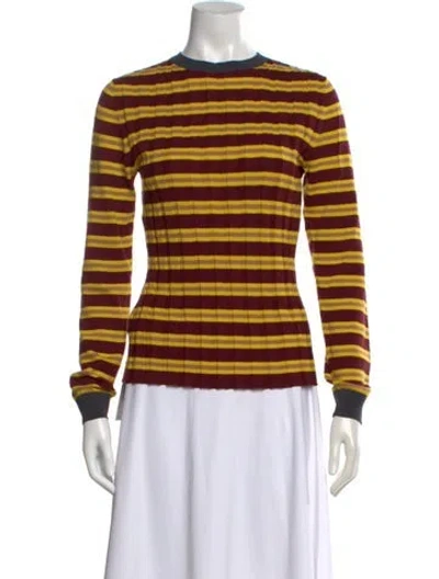 Pre-owned Marni Striped Crew Neck Sweater In Multi