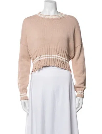 Pre-owned Marni Striped Crew Neck Sweater In Neutral