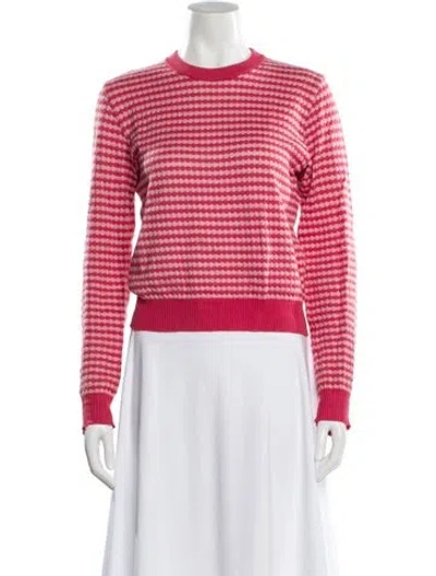 Pre-owned Marni Striped Crew Neck Sweater In Pink