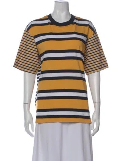 Pre-owned Marni Striped Crew Neck T-shirt In Multi