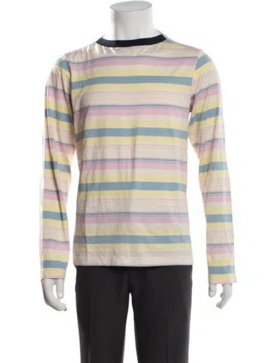Pre-owned Marni Striped Crew Neck T-shirt In Multicolor