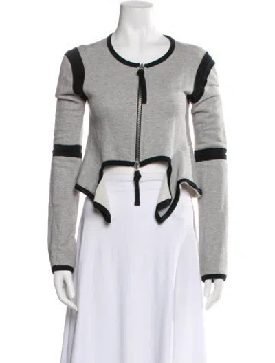 Pre-owned Marni Striped Evening Jacket In Gray