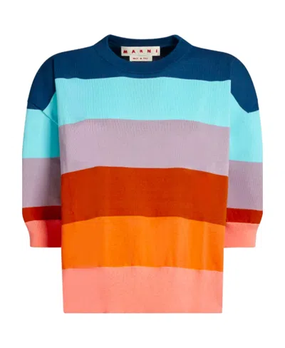 Marni Striped Fine-knitted Jumper