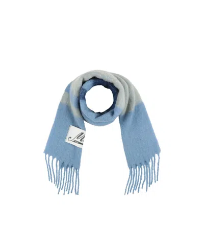 Marni Striped Flannel Scarf In Multi