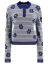Marni Striped Flowers Polo Shirts