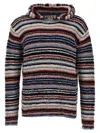 MARNI STRIPED HOODED SWEATER SWEATER, CARDIGANS MULTICOLOR