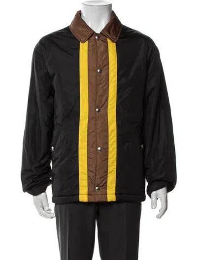 Pre-owned Marni Striped Jacket In Black/yellow