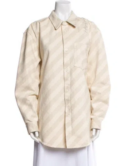 Pre-owned Marni Striped Jacket In Neutral