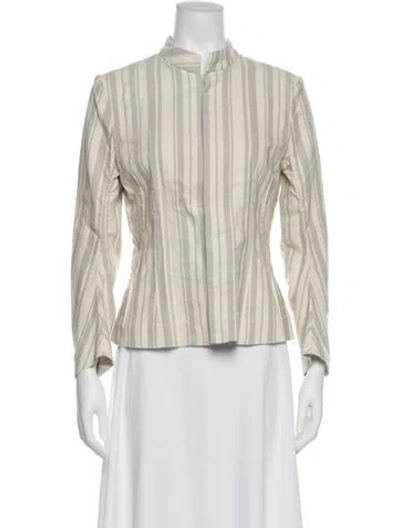 Pre-owned Marni Striped Jacket In Yellow