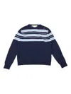 Marni Striped Jumper In Blue