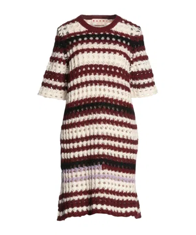 Marni Striped Knit Dress In Multi