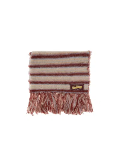 Marni Striped Knit Scarf In Nude