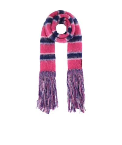 MARNI MARNI FRINGED STRIPED SCARF
