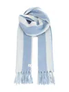 Marni Alpaca And Wool Scarf Scarves And Foulards Light Blue