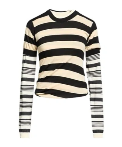 Marni Striped Knitted Sweater In Neutral