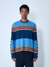 Marni Men Striped Logo Motif T-shirt