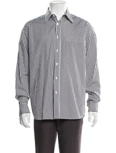 Pre-owned Marni Striped Long Sleeve Dress Shirt In Multicolor