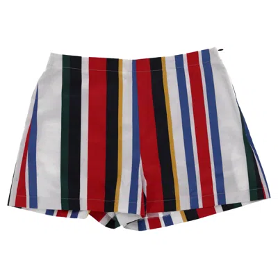 Pre-owned Marni Striped Mini Shorts In Multicolor Cotton