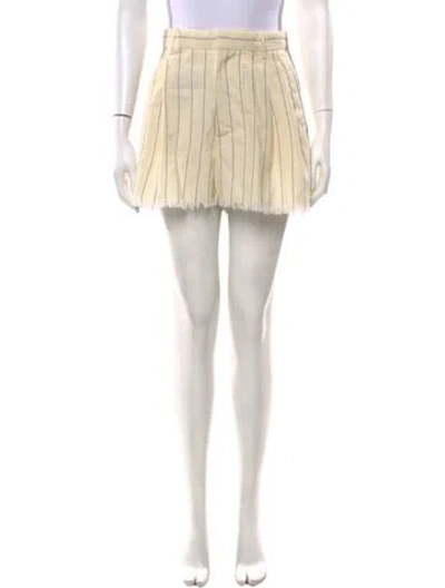 Pre-owned Marni Striped Mini Shorts In Neutrals