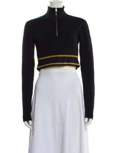 Pre-owned Marni Striped Mock Neck Sweater W/ Tags In Gray