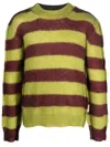 Marni Sweater In Mohair And Wool Blend In Green