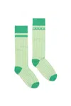 Marni Striped Nylon Socks In Yellow