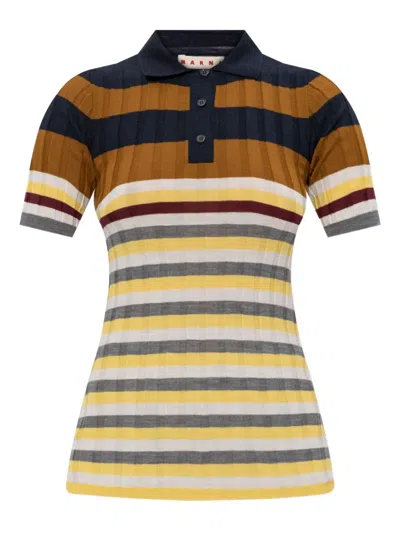 Marni Striped Polo Top