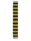 Marni Pink/grey Striped Wool-blend Scarf
