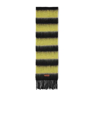 MARNI MARNI LOGO PATCH FRINGED SACRF