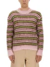 Marni Striped Mohair-blend Sweater