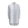 Marni Womens Stn63 Oversized Striped Cotton Shirt