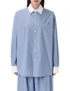 Marni Women's Striped Shirt In Blue Stripes