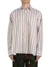 Marni Stripe Stitching Shirt In Neutrals