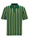 MARNI STRIPED  SHIRT POLO GREEN