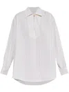 Marni Striped Shirt In Weiss